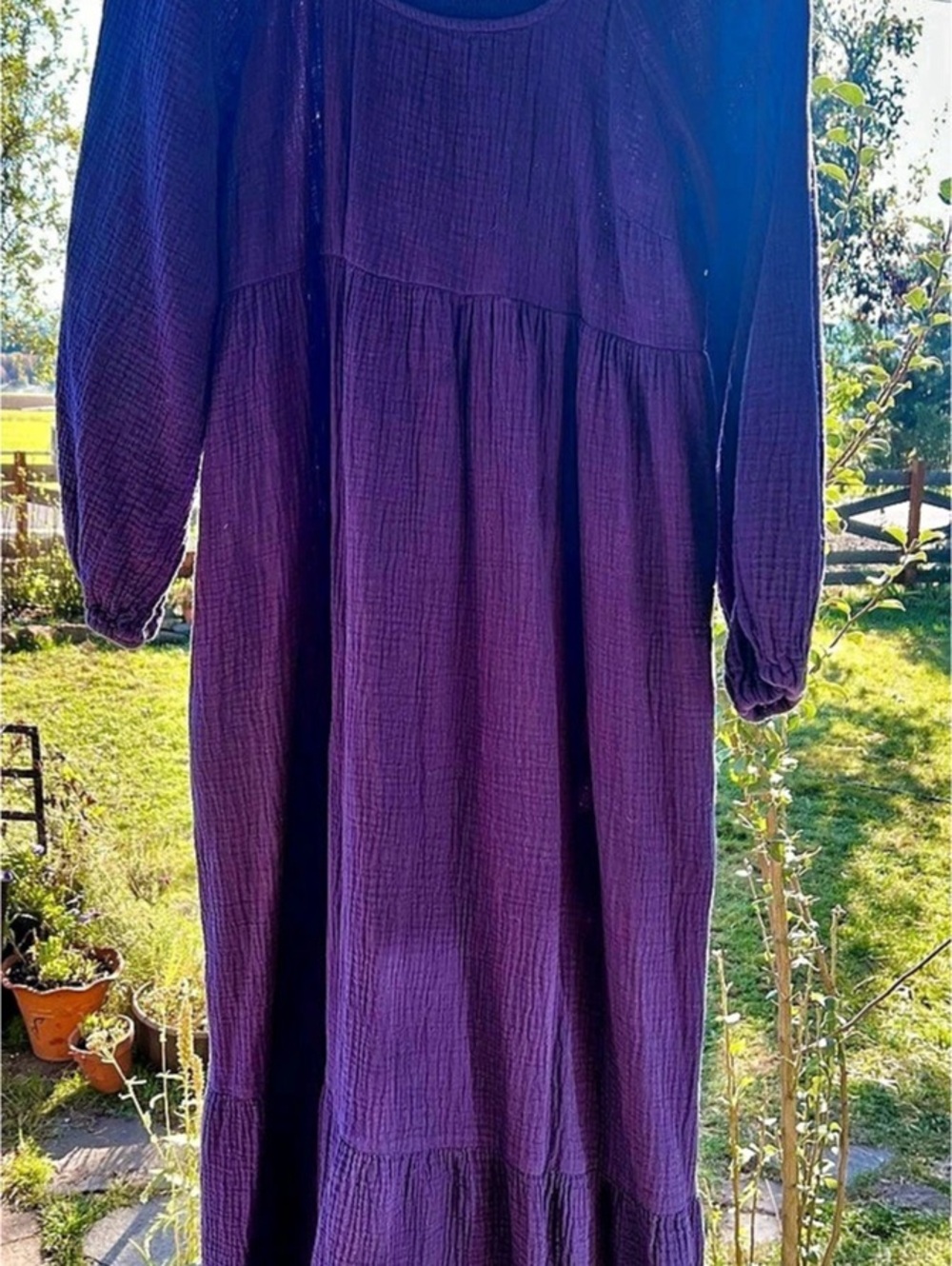Universal threads prairie gauze navy color Maxi Dress